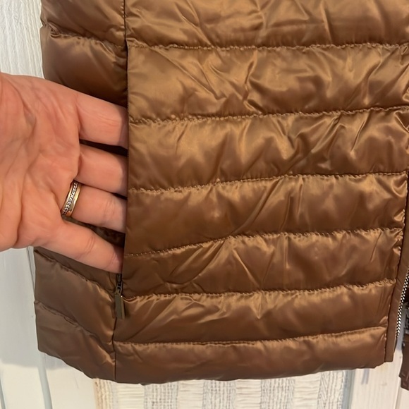 Lafayette 148 New York Goose Down Scout Gold Camel Vest - XS - Picture 4 of 6